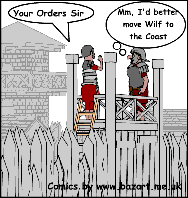 Roman Soldier Cartoon Comic