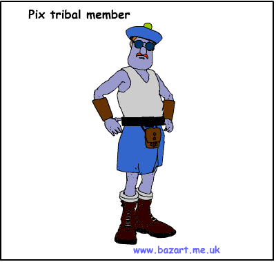 Scottish Tribal Warrior cartoon